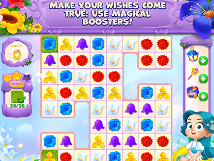 Game screenshot: Fairy Flowers